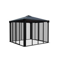 Palram Canopia Ledro Gazebo 10 X 10 Gazebo Graybrnze