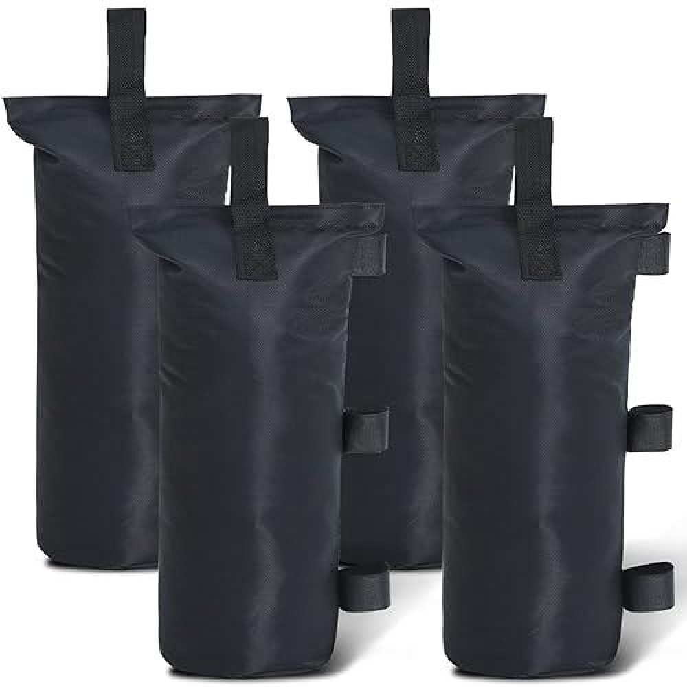 Abccanopy 112 Lbs Extra Large Canopy Sand Bags  4-Pack  Black (Without Sand)