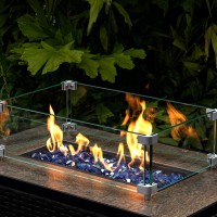 Gaspro 10 Lbs Fire Glass For Propane Fire Pit 12Inch Reflective Fireplace Glass Rocks For Fire Pit Table Cobalt Blue