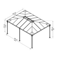 Palram Canopia Martinique 5000 12 X 16 Gazebo