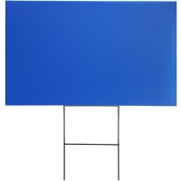 8 Pack Corrugated Plastic Yard Signs 24X36 For Outdoor  Open House  Birthday  Lawn  Foam Poster Board With 4Mm Blank Surface (Blue)