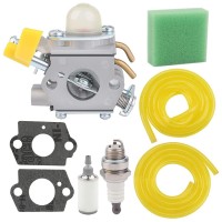 Powtol Ss30 Cs30 Carburetor Fits Homelite Ryobi Bc30 Cs26 Ss26 Tp30 25Cc 30Cc String Trimmer Brushcutter Replace 308054013 30805