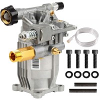 Yamatic 34 Shaft Horizontal Pressure Washer Pump 3400 Psi 25 Gpm Replacement Pump For Power Washer Compatible With Homelit