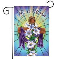 Easter Cross Religious Garden Flag Holiday Lilies 18 X 125 Briarwood Lane