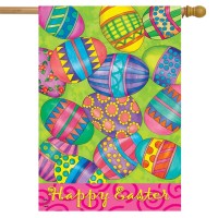 Easter Eggs Holiday House Flag 40 X 28 Briarwood Lane