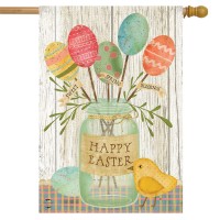 Spring Egg Bouquet Easter House Flag 40 X 28 Briarwood Lane