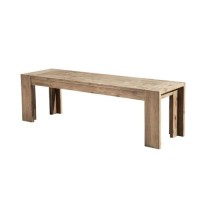 Seashore Dining Bench  Antique Natural