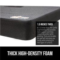 Gorilla Grip Extra Thick Kneeling Pad Supportive Soft Foam Cushioning For Knee Water Resistant Construction For Gardening Bat