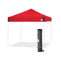 Ez Up Pyramid Instant Shelter Canopy 10 X 10 With Widetrax Roller Bag 4 Piece Spike Set Punch