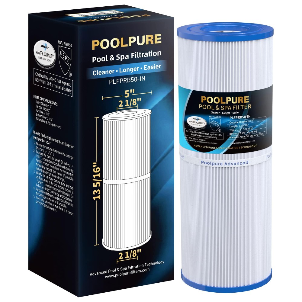 Poolpure Plfprb50In Spa Filter Replaces Pleatco Prb50In Prb50In Unicel C4950 Filbur Fc2390 Jacuzzi J210J220J235J245J