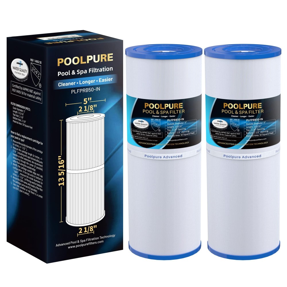 Poolpure Plfprb50In Spa Filter Replaces Pleatco Prb50In Prb50In Unicel C4950 Filbur Fc2390 Jacuzzi J210J220J235J245J