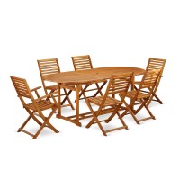 Wooden Patio Set Natural Oil BSBS72CANA