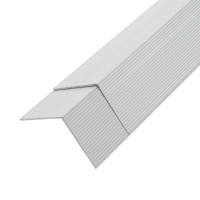 Vidaxl 5 Pcs Decking Angle Trims Aluminum 669 Silver