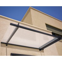 Palram Canopia Nancy 5 X 3 1500 Window Door Awning For Door Entrance Highend Polycarbonate Patio Canopy With Clear Panel