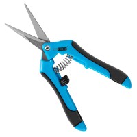 Vivohome Gardening Hand Pruner With Straight Stainless Steel Blades Nonstick Pruning Shear Bonsai Cutter Blue For Potting Pack