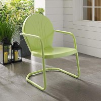 Crosley Furniture Co1001A-Kl Griffith Retro Metal Outdoor Chair, Key Lime