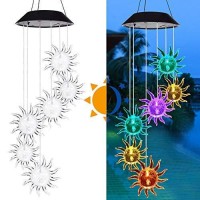 Six Foxes Shangtianfeng Wind Chime Solar Lights Chime Outdoor Sun Flower Wind Chime Ledsolar Hummingbird Wind Chime Outdoor Yar