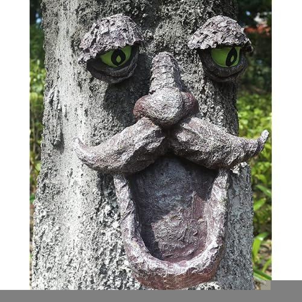 Tree Face Wild Bird Feeders Tree Decors Old Man Tree Face Tree Hugger Yard Art Tree Sculptures Whimsical Big Eye Tree Face Gar