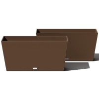 Veradek Pure Series Midori Trough Planter Large Rectangular Planter For Indoor Or Outdoor Deckporch Durable Allweather Use