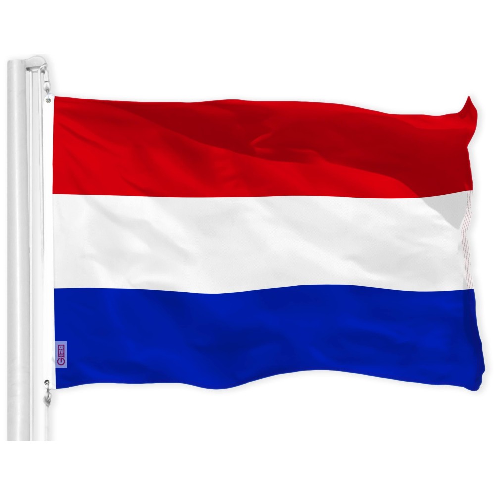 G128 Netherlands Dutch Flag 3X5 Ft Liteweave Pro Series Printed 150D Polyester Country Flag Indooroutdoor Vibrant Color