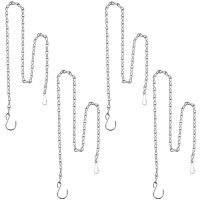 Outus Hanging Chain For Hanging Bird Feeders Birdbaths Planters And Lanterns 4 Pack 35 Inch Silver