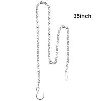 Outus Hanging Chain For Hanging Bird Feeders  Birdbaths  Planters And Lanterns  4 Pack (35 Inch  Silver)