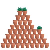 Vensovo 48 Pcs Tiny Terracotta Pots 2 Inch Small Mini Clay Pots With Drainage Holes Flower Nursery Terra Cotta Pots For Indoor