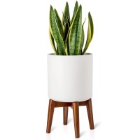 Mkono Plant Stand Midcentury Modern Indoor Plant And Pot Not Included Flower Holder Home Decor Brown