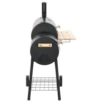 vidaXL Classic Charcoal BBQ Offset Smoker Outdoor Garden Picnic Barbecue Grill