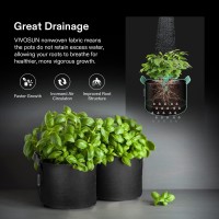 Vivosun 1 Pack 100 Gallon Grow Bag Fabric Pot With Handles For Vegtables And Plants