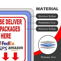 Please Deliver All Packages Here Arrows Delivery Sign For Delivery Driver - Delivery Instructions For My Packages From Amazon  Fedex  Usps  Ups  Indoor Outdoor Signs For Home  Office  Work  8.5