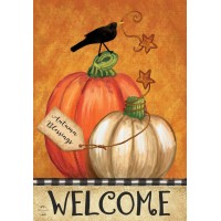 Rustic Pumpkins Fall House Flag 40 X 28 Briarwood Lane