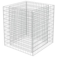 vidaXL Gabion Raised Bed Galvanised Steel 354x354x394 143556