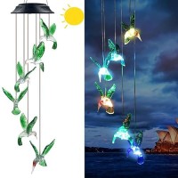 Hummingbird Solar Chimes Unique Birthday Gifts For Womenmomgrandma Best Idears Grardening