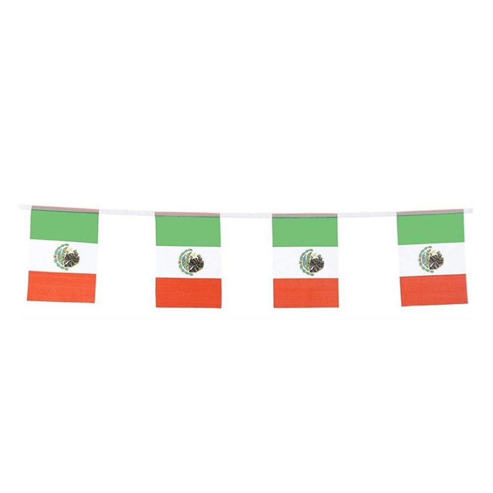 Mexico Flags Mexican Small String Flag Banner Mini National Country World Flags Pennant Banners For Party Events Classroom Garde