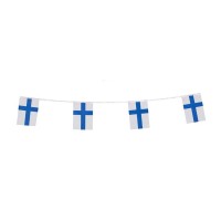 Finland Flags Finnish Finn Small String Flag Banner Mini National Country World Flags Pennant Banners For Party Events Classroom