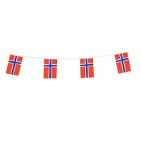 Norway Flags Norwegian Nordmann Small String Flag Banner Mini National Country World Flags Pennant Banners For Party Events Clas