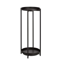 Amazon Basics Round Plant Stand Black