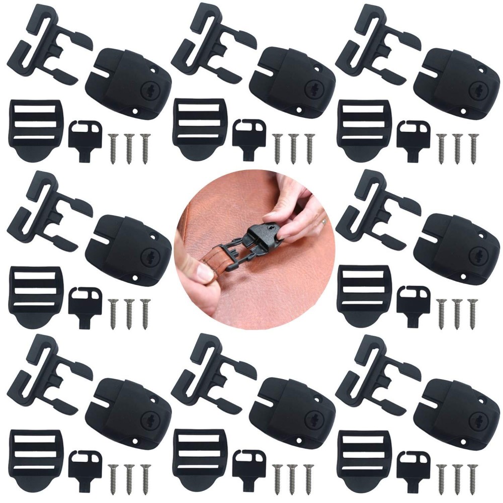 8 Set Hot Tub Cover Clips Replacement Latch Repair Kit Have Slot Latches Clip Lock With Keys And Hardwares 8 Pack