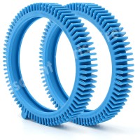 2 Pack 896584000143 Blue Front Tire Kit With Super Hump Replacement For Hayward Poolvergnuegen Select Pool Cleaners