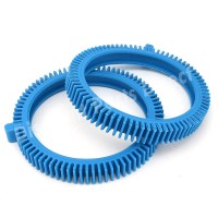 2 Pack 896584000143 Blue Front Tire Kit With Super Hump Replacement For Hayward Poolvergnuegen Select Pool Cleaners