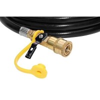 Dozyant 12Ft Propane Quick Hose Disconnect Conversion Kit For Weber Q Grill Easy Connects To Rv Trailer Low Pressure System