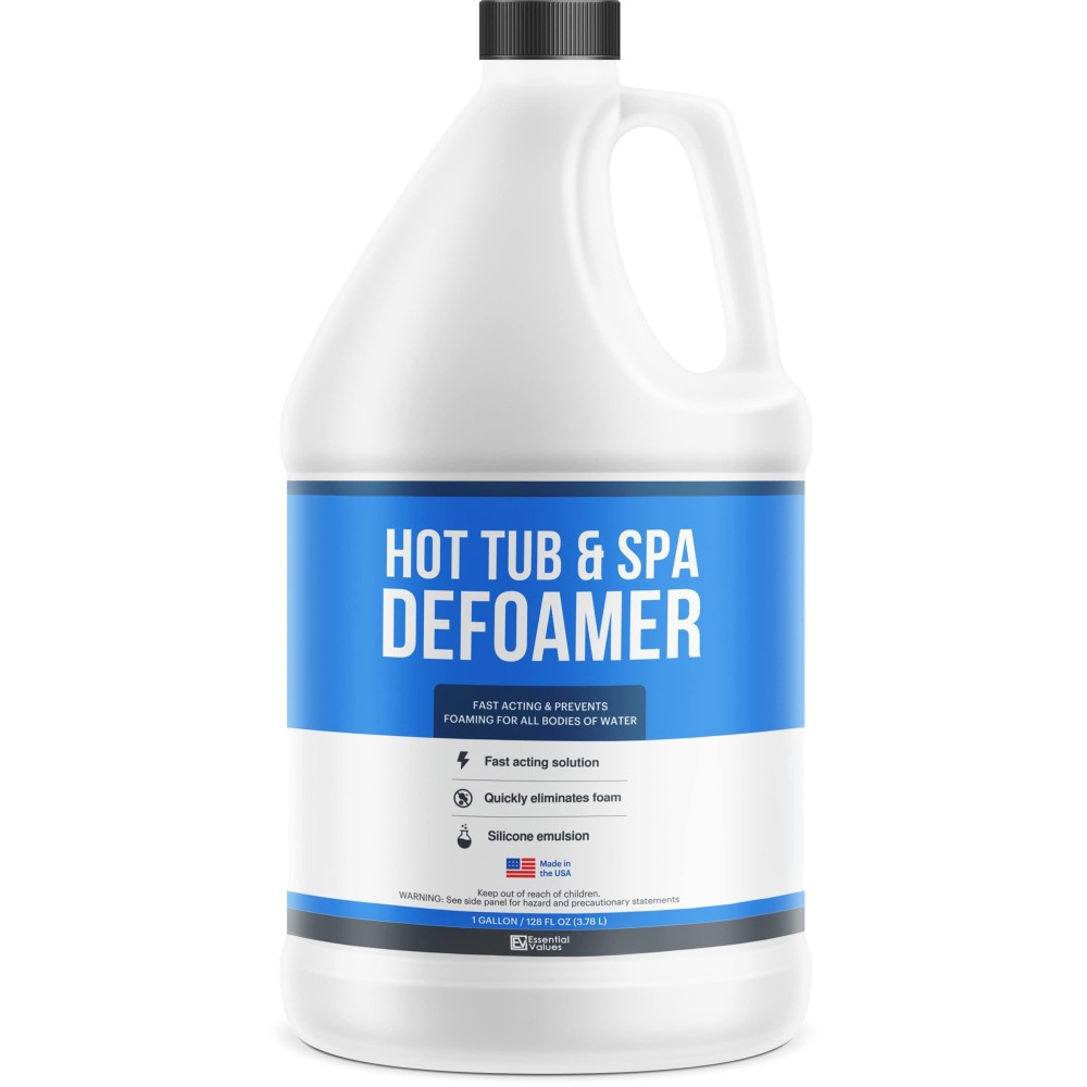 Hot Tub Pool Spa Defoamer 1 Gallon 128Oz Quickly Removes Foam Without The Use Of Harsh Hot Tub Chemicals Ecofriendly