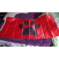 Show Off Pet Paw Flag 25X5 Ft Satin Fabric Moderateoutdoor Canvas Header And Double Stitched 25 X 5 Black Paw Print Flag