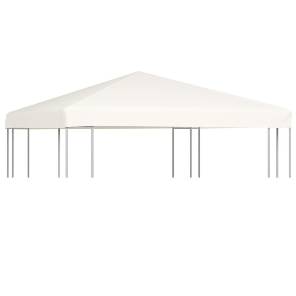 vidaXL Gazebo Cover Canopy Top Replacement Sunshade for Patio Backyard Outdoor Gazebo Cover with Durable Polyester Fabric Cr