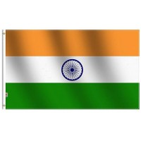 India Flag 3X5 Ft New Large 100D Polyester For Moderate Outdoor Indoor Orange White Green Indian Flags House Decoration Yard Ga