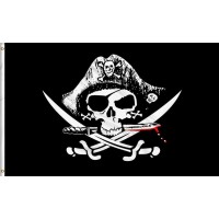 Gaka 3X5 Ft Pirate Flags Jolly Roger Flag Patch Halloween Flags Bright Colors Anti Fading Materials