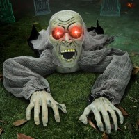 Joyin Halloween D Cor Groundbreaker Zombie With Sound And Flashing Eyes For Halloween Yard Garden Outdoor Indoor Decorations