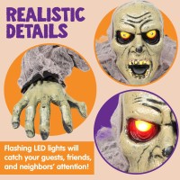 Joyin Halloween D Cor Groundbreaker Zombie With Sound And Flashing Eyes For Halloween Yard Garden Outdoor Indoor Decorations