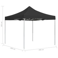 vidaXL Party Tent Pop up Canopy Tent with Roof Professional Folding Patio Gazebo Marquee Shelter Sunshade for Garden Beach A